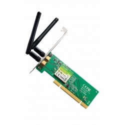 Carte PCI  WIFI-N 300Mb TP-LINK avec 2 antennes détachables Réf   TL-WN851ND
