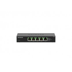 NETGEAR MS305 5-port multi-gig 2.5G Unmanaged Switch Metal Housing Fanless for Desktop and Wall Mounting