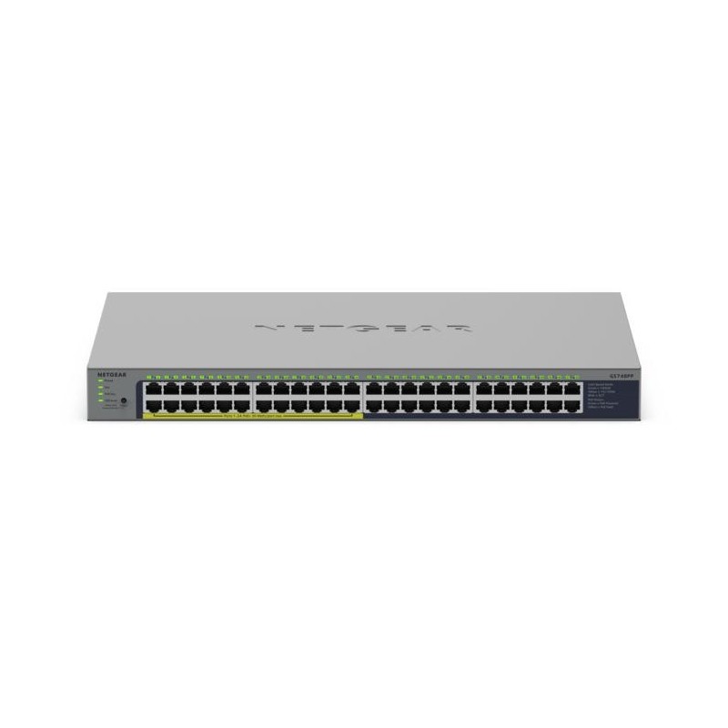 NETGEAR 48PT GIGE UNMANAGED SWICH W POE+ GS748PP