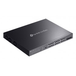 TP-LINK SG3428XMPP Omada 24-Port Gigabit 4-Port 10GE SFP+ L2+ Managed Switch 16x PoE+ 8x PoE++