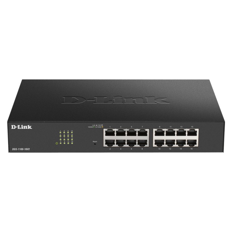 D-LINK 16-Port Layer2 Smart Gigabit Switch16x 10 100 1000Mbps TP RJ-45 Port802.3x Flow Control Trunking up to 8 Ports