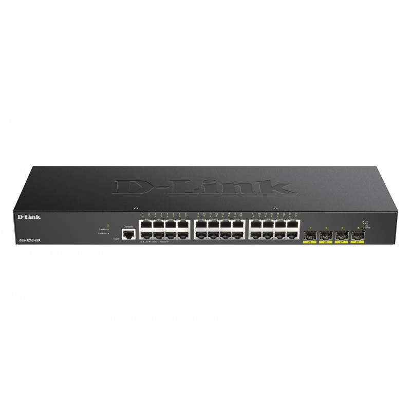 D-LINK 28-Port Smart Managed Gigabit Switch 4x 10G dlink green 3.0 24x 10 100 1000Mbit s TP RJ-45 Port 4x 10Gbit s Fiber SFP+