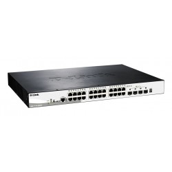 D-LINK 28-Port Smart Managed PoE+ Gigabit Stack Switch 4x 10G dlink green 3.0 24x 10 100 1000Mbit s TP RJ-45 PoE Port 802.3at