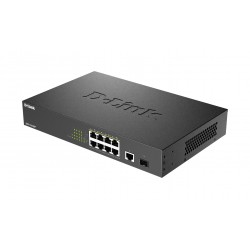 D-LINK 8 Gigabit PoE PoE+ ports And 1 Gigabit port And 1 SFP port Metallic 125W PoE budget