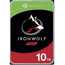 Disque Dur 3.5 10To SATA3 SEAGATE 5900Trs min -256Mb cache - IronWolf Ref   ST10000VN000 Garantie constructeur.