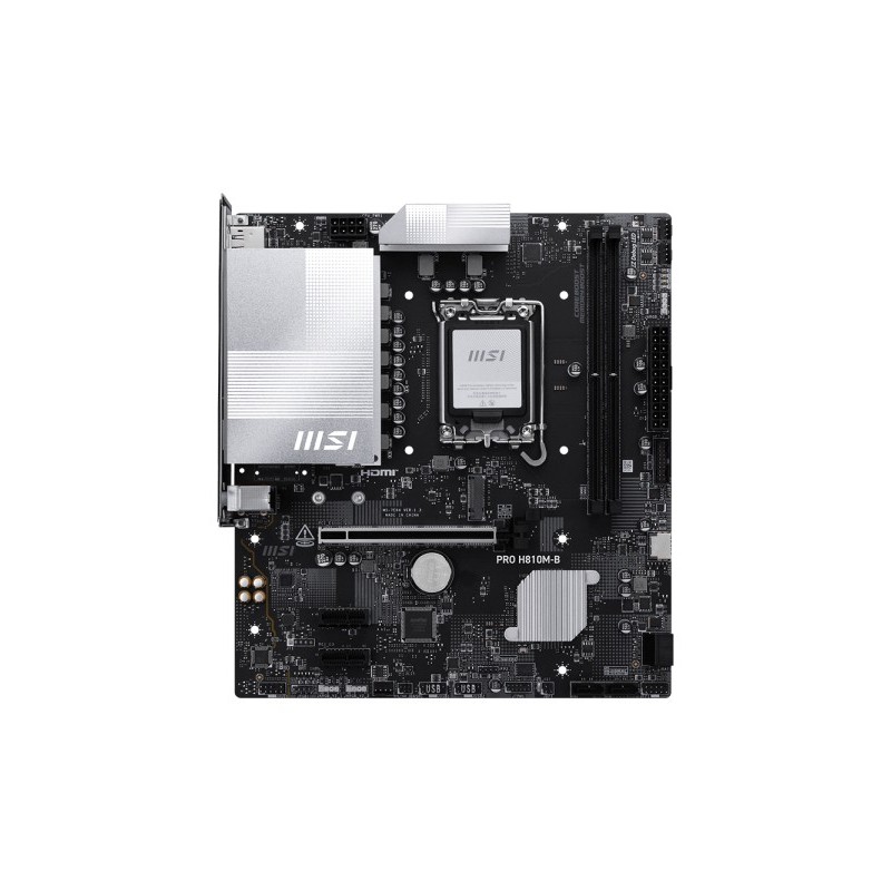 Carte Mère MSI PRO H810M-B DDR5 M-ATX- 2x DDR5 - DP - HDMI 4x SATA3 -1x M2.0 -1x PCI-E 5.0 16X LGA 1851.