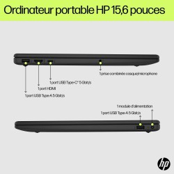HP Laptop 15-fd0010nf Intel Core 5 120U 15.6p FHD 16Go DDR5 512Go PCIe Value Intel Graphics W11H WARR 1 1 0 EURO