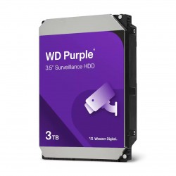 Disque Dur 3.5 3To 128Mo SATA3 WD 5400 Trs min - PURPLE Ref   WD34PURZ Garantie constructeur.