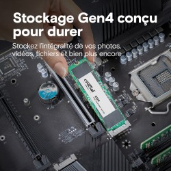 SSD M.2 - E100 - 2To NVME - CRUCIAL PCIe - Réf   CT2000E100SSD8 GARANTIE CONSTRUCTEUR.