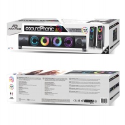 HP ADVANCE SoundPhonic 2.0 RGB Rainbow 2X 3W jack + usb Speaker 2.0 ou Barre de son Réf   SP-U900B.