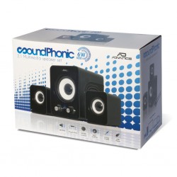 HP ADVANCE 2.1 NOIR 2X1.5 W + 3W  RMS prise jack . alimenté par USB Réf   SP-U803BK