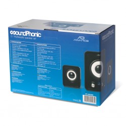 HP ADVANCE 2.1 NOIR 2X1.5 W + 3W  RMS prise jack . alimenté par USB Réf   SP-U803BK