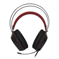 Casque ADVANCE GTA 230 RGB Filaire Jack 3.5  RGB Rainbow noir et rouge Réf   MIC-GTA230.