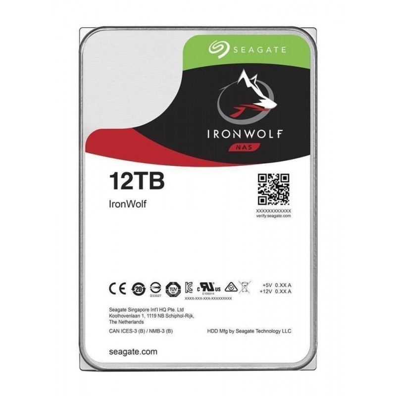 Disque Dur 3.5 12To SATA3 SEAGATE 7200Trs min - 25Mb - IronWolf Pro Ref   ST12000VN0008 - Garantie constructeur.