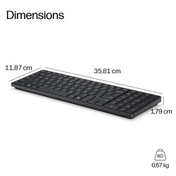 HP EliteBoard G1a NG AI AMD Ryzen AI 7 PRO 350 16Go DDR5 512Go SSD W11P PRM 1-1-1 Wty be+BT