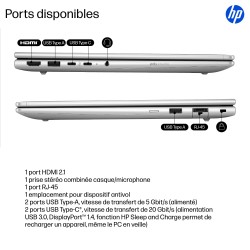 HP ProBook 4 G1iR Intel Core 5 120U 14p WUXGA 12Go DDR5 512Go SSD ax6G+BT 3C Batt UMA W11P 1yr Wrty