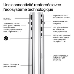 HP EliteBook 8 G2a 16 AI AMD Ryzen AI 5 435 16p WUXGA 32Go LPDDR5X 512Go SSD be+BT 3C Batt FPS W11P 1yr Wrty