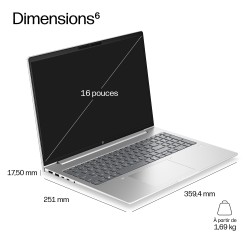 HP ProBook 4 G2i 16 AI Intel Core 5 320 16p WUXGA 16Go LPDDR5X 512Go SSD be+BT 3C Batt W11P 1yr Wrty