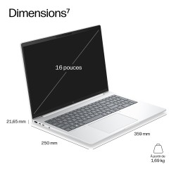HP EliteBook 8 G2i 16 AI Intel Core Ultra 5 325 16p WUXGA 16Go DDR5 512Go SSD be+BT 3C Batt FPS W11P 1yr Wrty