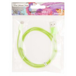 Câble de synchronisation USB VERT iPod   iPhones   iPad - MFI - 1m URBAN FACTORY Réf   CID05UF