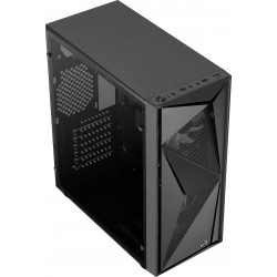 Boitier Moyen Tour ATX  AEROCOOL GLIDER-COSMO-A RGB NOIR -2 USB2-1USB3- ventil-Panneau vitré Réf   GLIDERCOSMO.