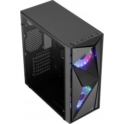 Boitier Moyen Tour ATX  AEROCOOL GLIDER-COSMO-A RGB NOIR -2 USB2-1USB3- ventil-Panneau vitré Réf   GLIDERCOSMO.