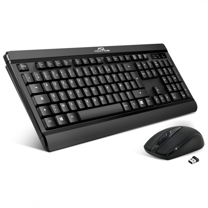 Clavier+Souris Sans fil ADVANCE Silent wireless Combo Ref : CLS-G923RF