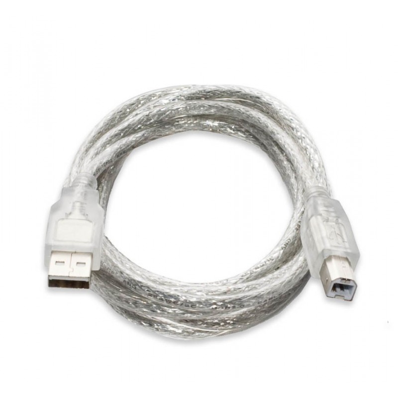 Cable USB2.0 480Mb/s A vers B 1.8M Réf : 0107101