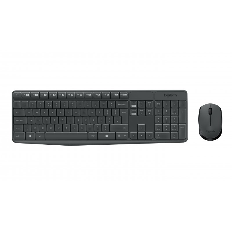 Clavier+Souris Sans fil MK235 BOITE LOGITECH en Noir USB Ref : 920-007907