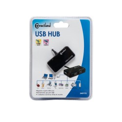 HUB 4Ports USB 2.0 AUTO ALIMENTE CONNECTLAND Réf   3401172