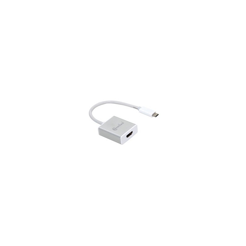 Adaptateur USB Type-C vers HDMI. Supporte 3840x2160 4K UHD CONNECTLAND Réf.0301654-AD-USB-C-TO-HDMI-F-BOX