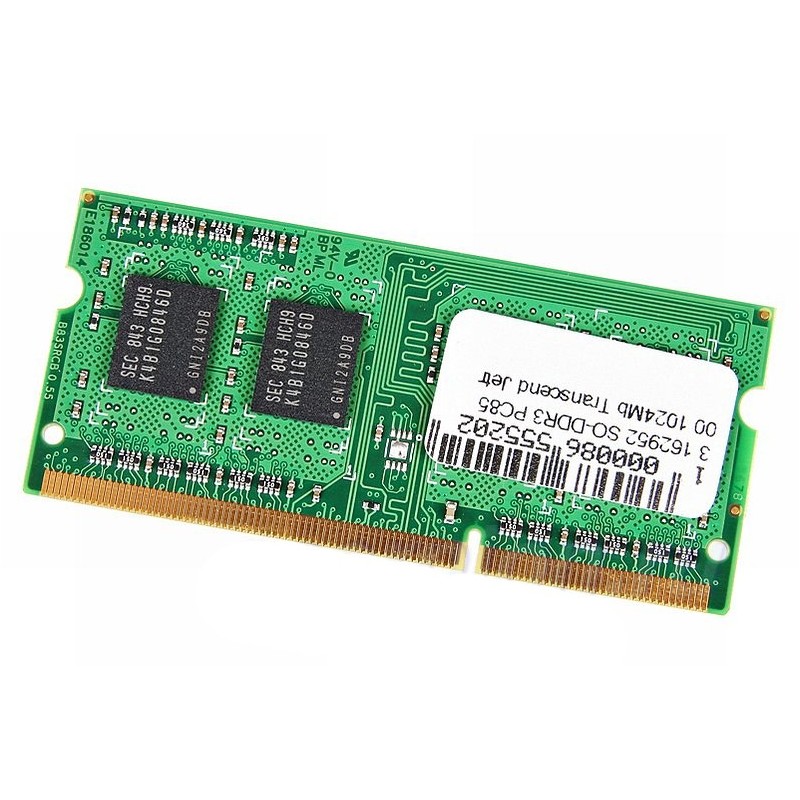 SODIM DDR3 1G PC8500 1066 TRANSCENDbr Réf   JM1066KSU-1G