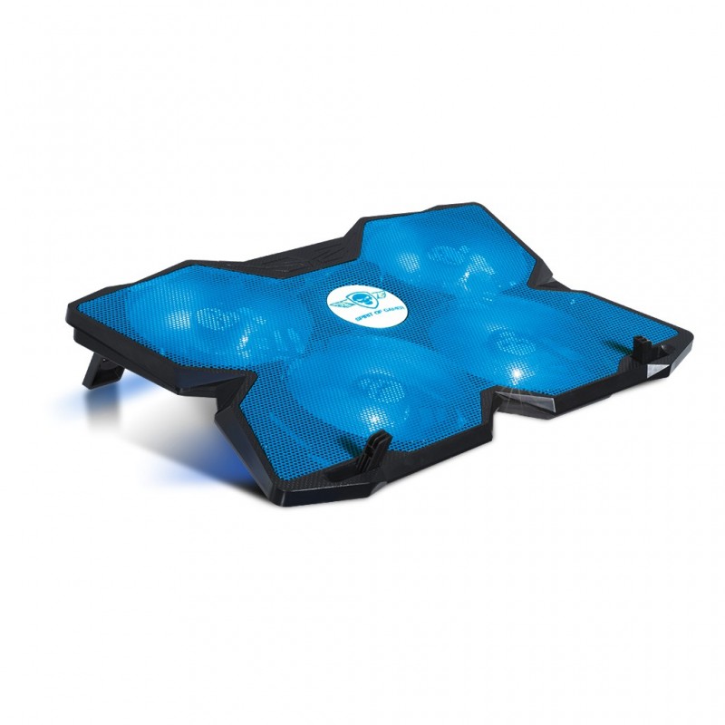 Refroidisseur AirBlade 500 Blue 17 pour portable 4 ventilateurs BLEU REF  SOG-VE500BL