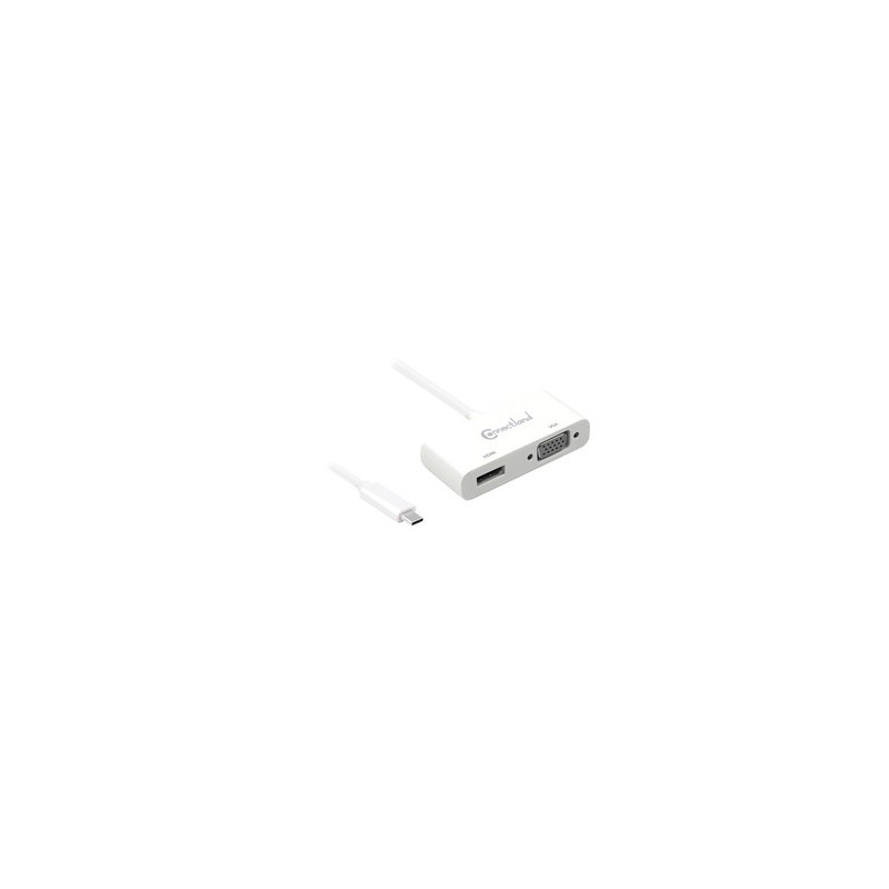 Adaptateur USB Type-C vers HDMI- 4K UHD - VGA CONNECTLAND Réf.0301629-AD-USB-C-TO-HDMI-VGA-BO