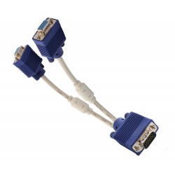 Adaptateur VGA M VERS 2 VGA F Réf   0108037