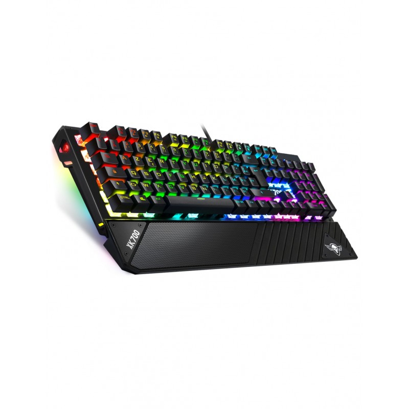 Clavier SPIRIT OF GAMER XPERT-K700 USB RETRO ECLAIRE 7 COULEUR 105 T + 12T Chassis Alumium Réf   CLA-XK700