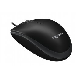 Souris Opt. LOGITECH Noir B100 -USB Réf   910-003357