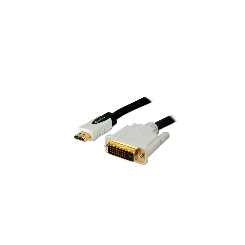Cable DVI-D SIMPLE MALE HDMI M 10M Réf : 0108094