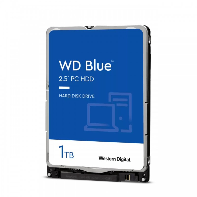 Disque Dur 2.5 1To SATA3 BLUE WD 5400Trs min - 128Mo Réf   WD10SPZX Garantie constructeur