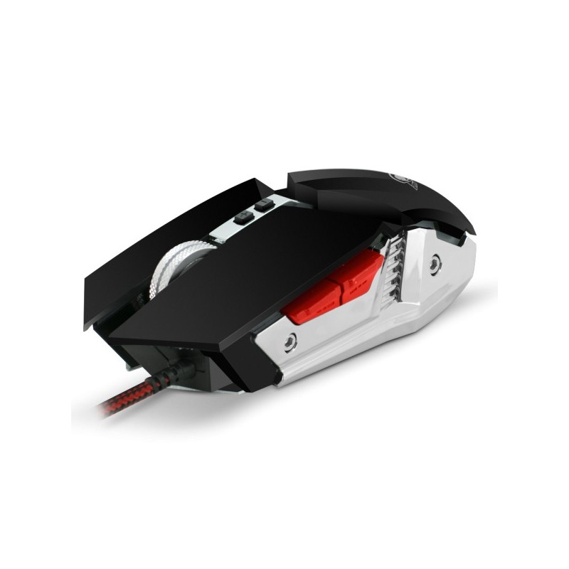 Souris SPIRIT OF GAMER filaire GAMING 3200 dpi -base métal Rétro-éclairage LED 4 couleurs Ref  PRO-M4