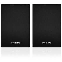 Haut Parleurs 2.0 USB Noir PHILIPS 7W,75 - 2000 Hz , 2 Voies, 2 Canaux Réf   SPA20 00.