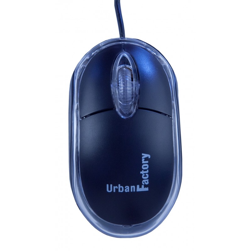 Mini Souris  USB URBAN FACTORY OEM 800 dpi avec molette CRISTAL NOIR Réf   BDM02UF