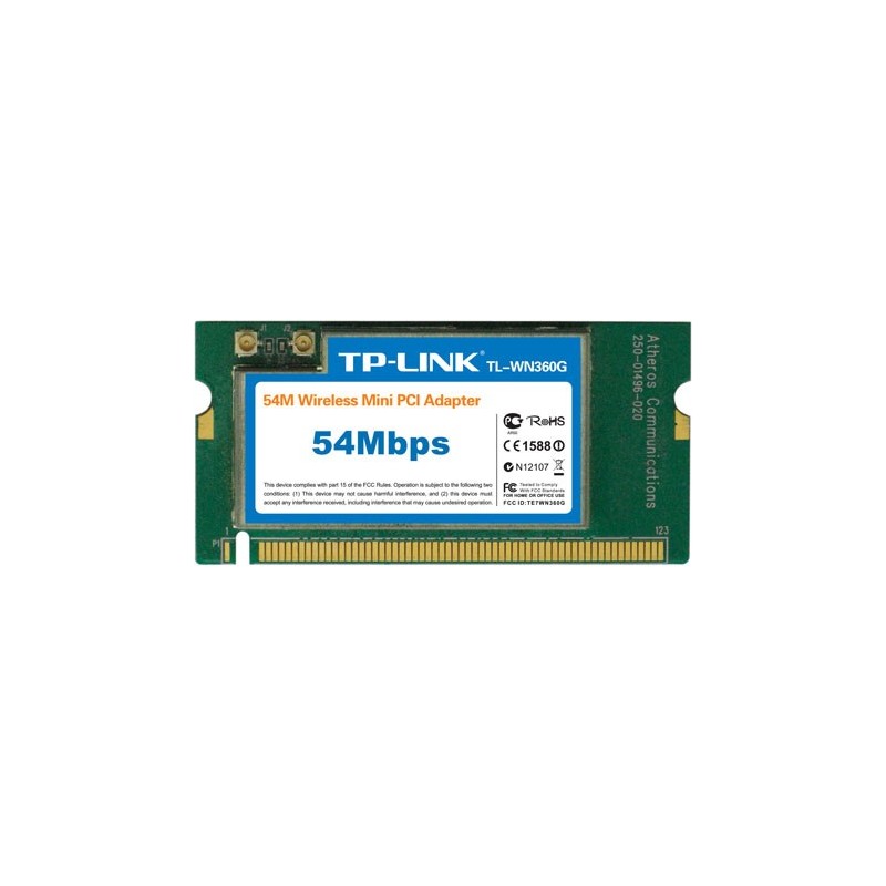 Carte MINI-PCI WIFI 54Mb TP-LINK Pour ordinateur portable. Réf   WN360G