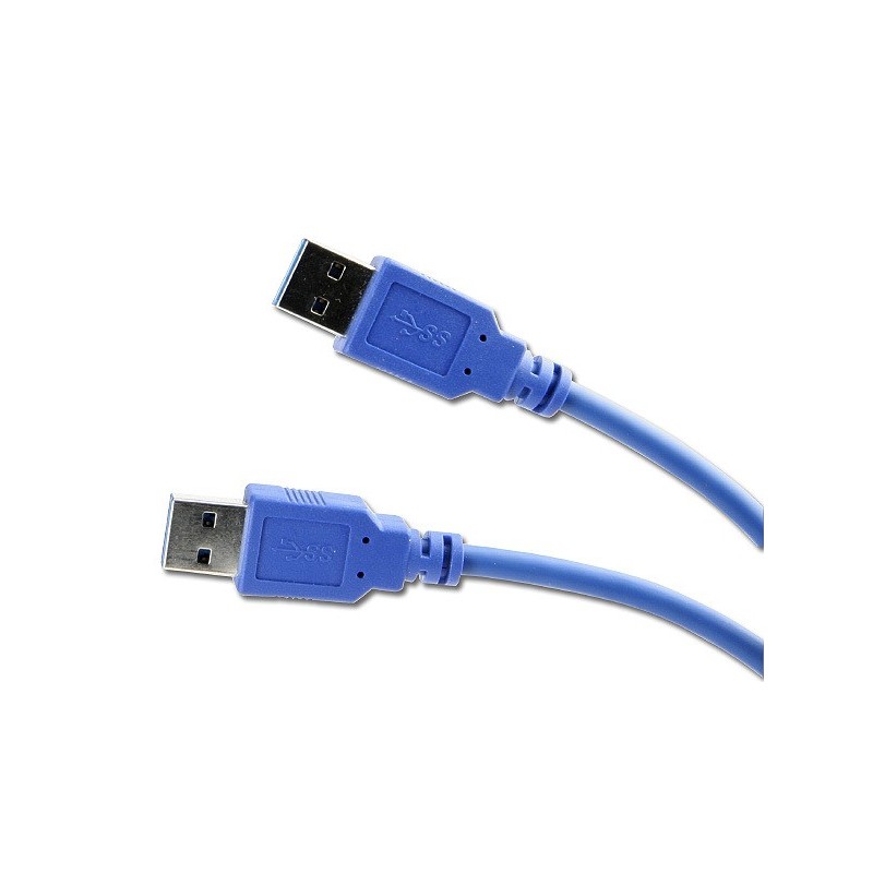 Cable USB3  A MALE vers A MALE 1.8M Ref : 0107201