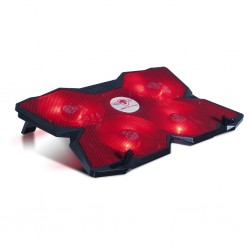 Refroidisseur AirBlade 500 Red 17 pour portable 4 ventilateurs ROUGE REF  SOG-VE500RE