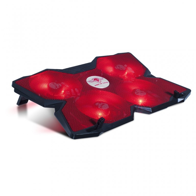 Refroidisseur AirBlade 500 Red 17 pour portable 4 ventilateurs ROUGE REF  SOG-VE500RE