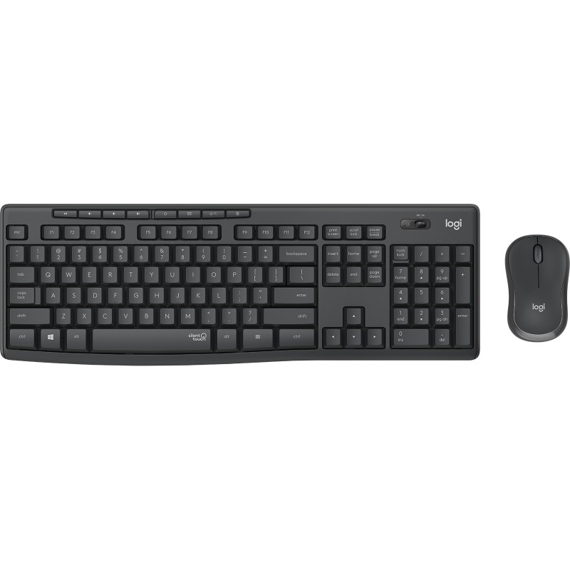 Clavier+Souris Sans fil MK295 LOGITECH en Noir SILENT Ref   920-009795.