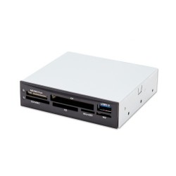 Lecteur de carte 3.5  interne Noir 1port USB 3.0+ 2 Façades supp interchangeables CONNECTLAND Réf. 3601081 - LECT-MUL-IN