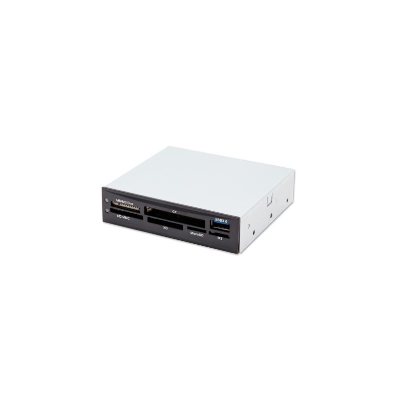 Lecteur de carte 3.5  interne Noir 1port USB 3.0+ 2 Façades supp interchangeables CONNECTLAND Réf. 3601081 - LECT-MUL-IN