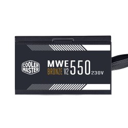 Alimentation ATX 550W COOLER MASTER MWE BRONZE V2 550W Garantie 5 ans constructeur Réf  MPE-5501-ACABW-BEU.